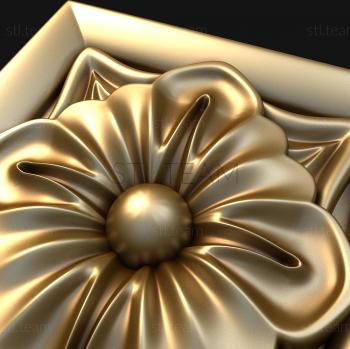 3D model A flower in a box (STL)